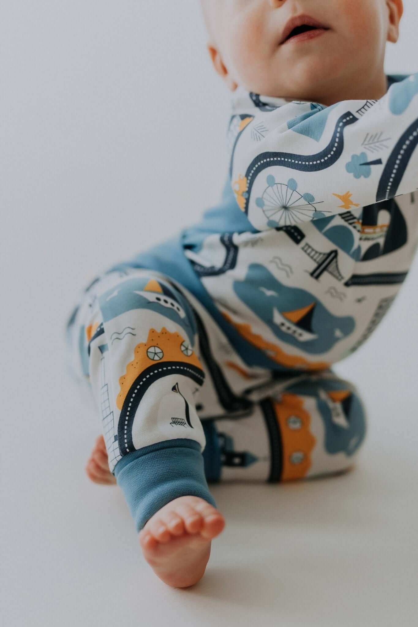 Long Baby Pants GREGOR - Comfortable & Durable for All Seasons with High-Quality Stretch Cotton by Breden at www.brixbailey.com