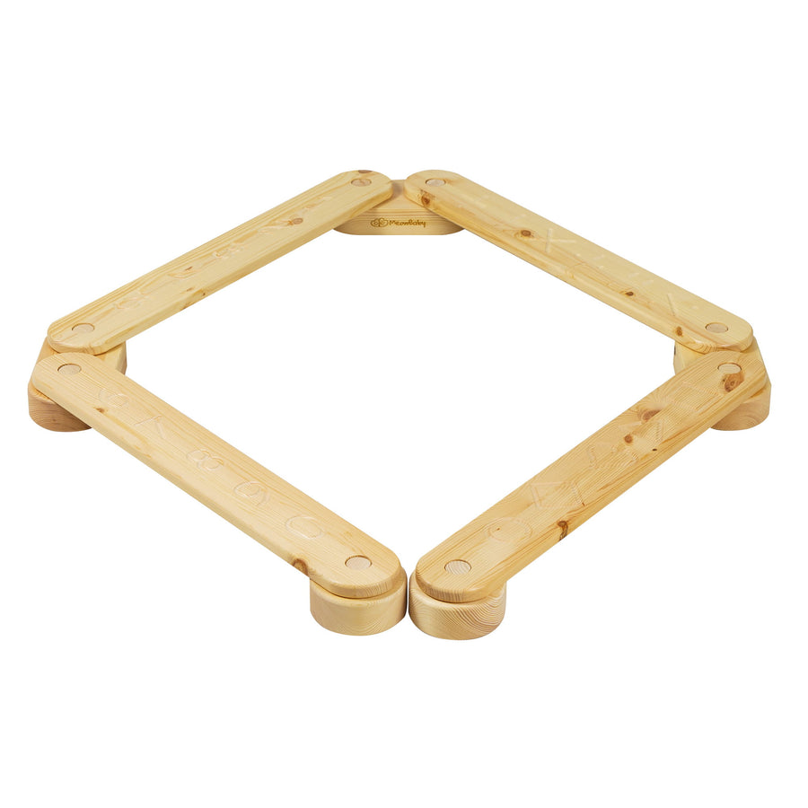 Wooden Balance Beam Path – Educational & Eco-Friendly Toy by MeowBaby at www.brixbailey.com