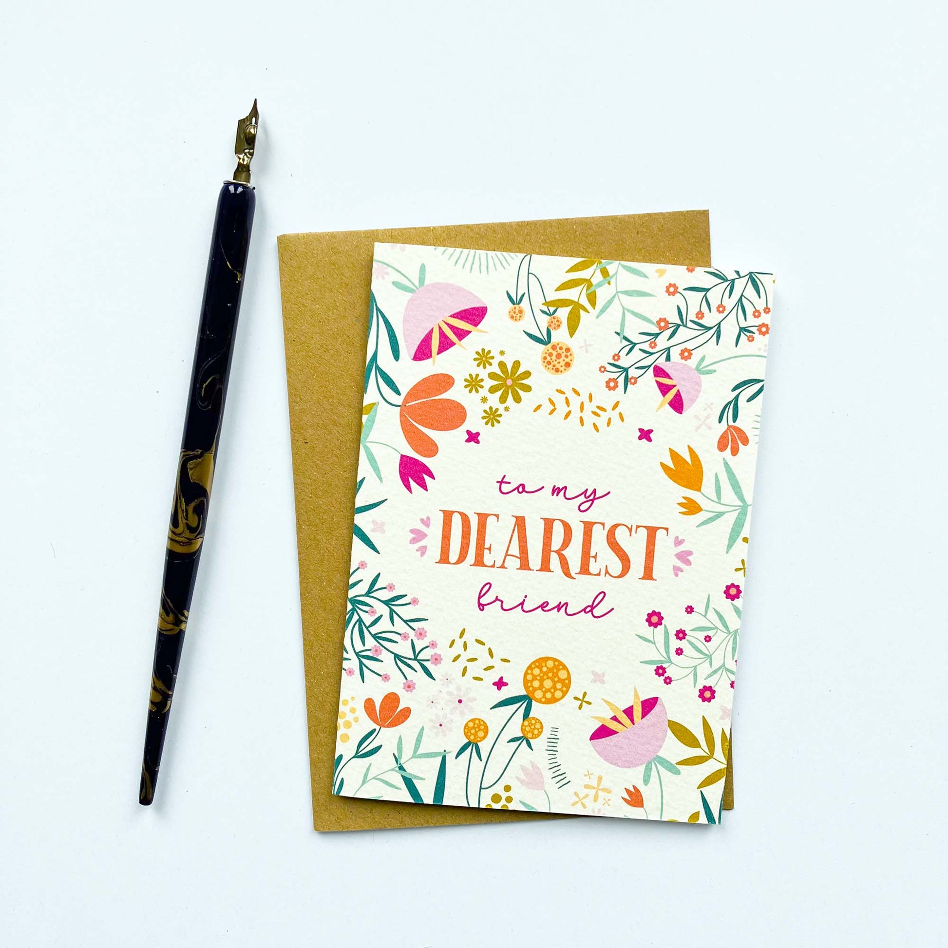 To My Dearest Friend All Occasions Floral Greeting Card
