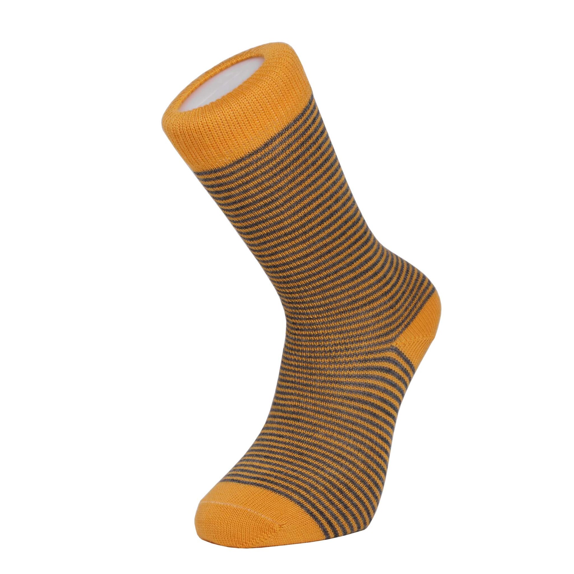 Harewood Fine Stripe Luxury Merino Everyday Socks - 4 Pair Bundle (£14 per pair)