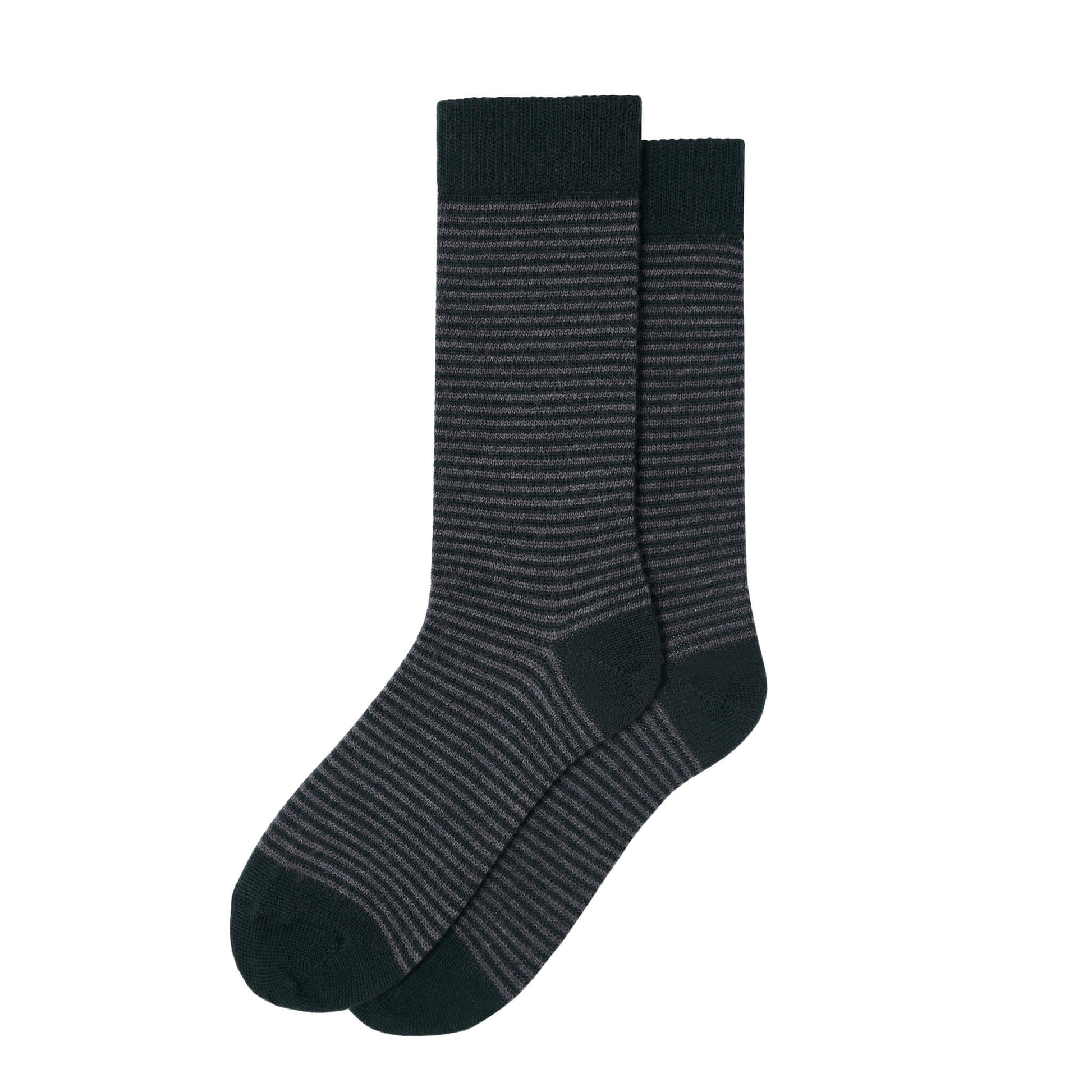 Harewood Fine Stripe Luxury Merino Everyday Socks - 4 Pair Bundle (£14 per pair)