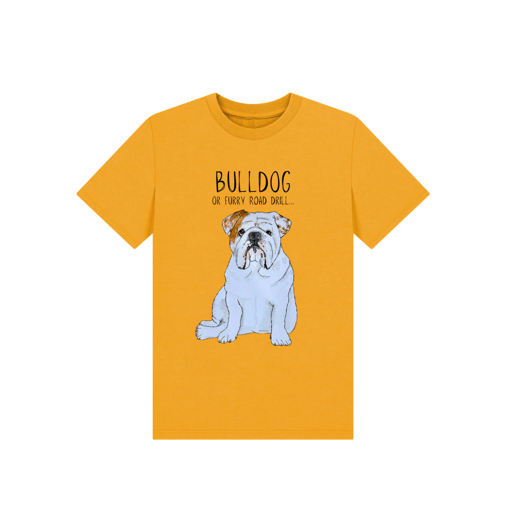 Paw-some Power: Furry Road Drill Bulldog Kid’s T-Shirt for Mini Rebels!