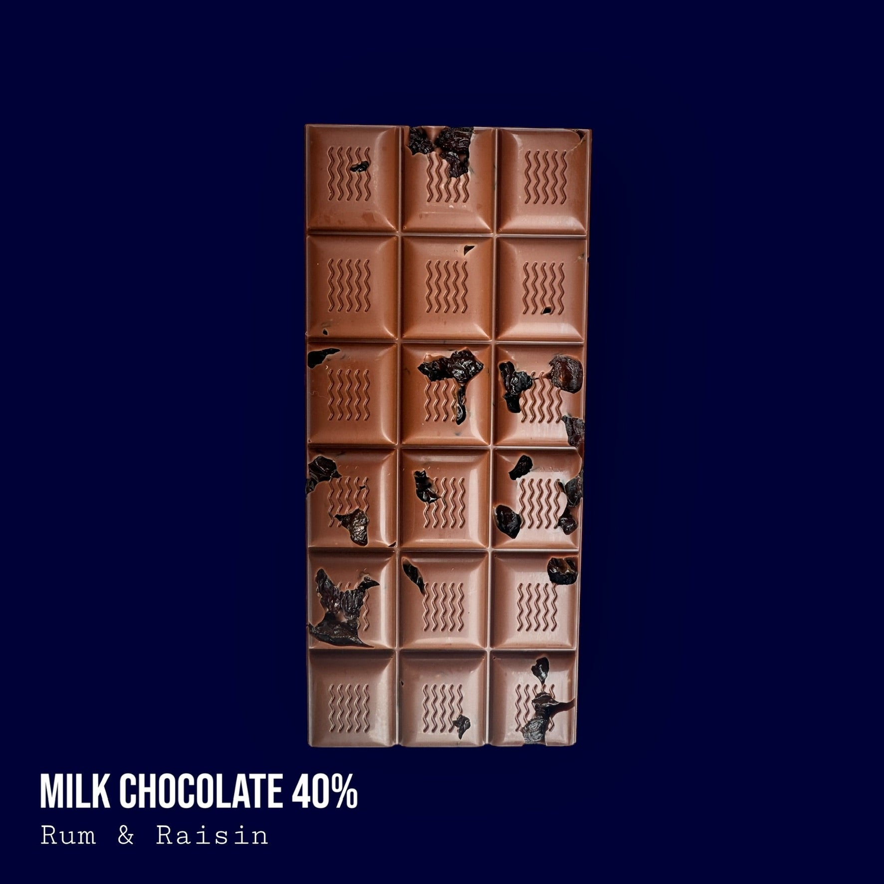 Milk 40% Rum Soaked Raisin Bar 110g