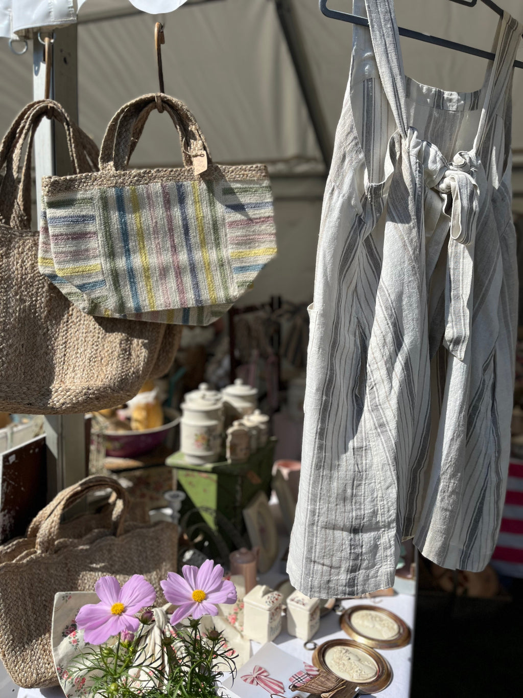 Natural Linen Apron Handmade