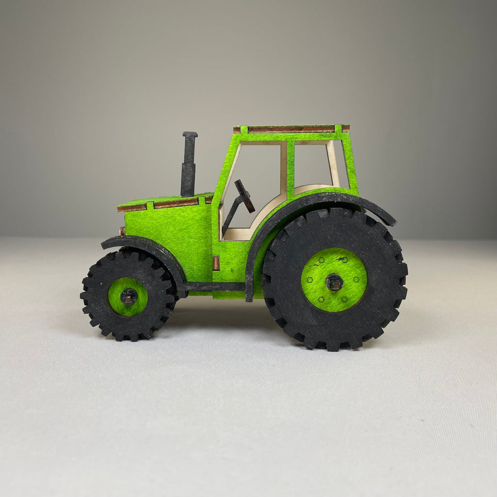 Tractor Puzzle - Pre-Built Model by Curious Rabbit ®