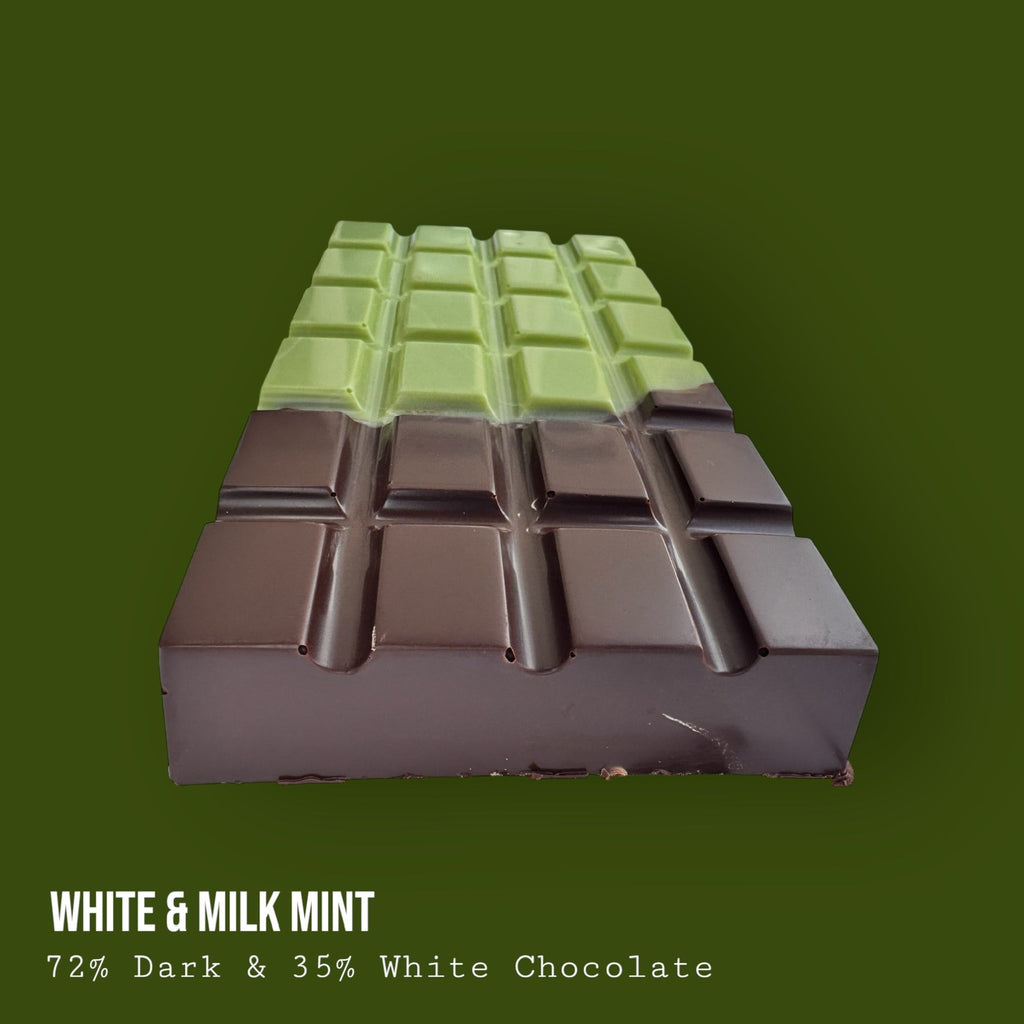 Dark and White Chocolate with Mint Filling 220g