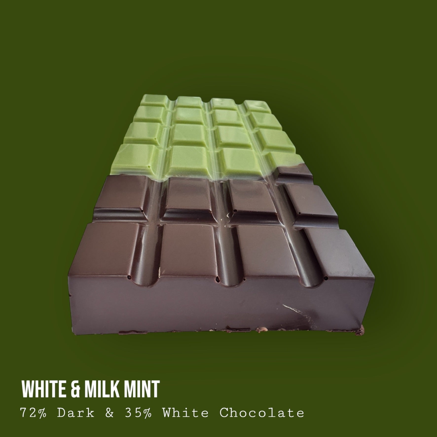 Dark and White Chocolate with Mint Filling 220g