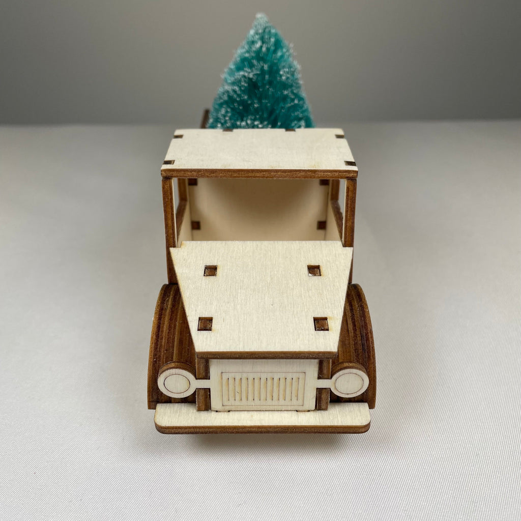 Truck with Christmas Tree - Pre-Built Model by Curious Rabbit ®