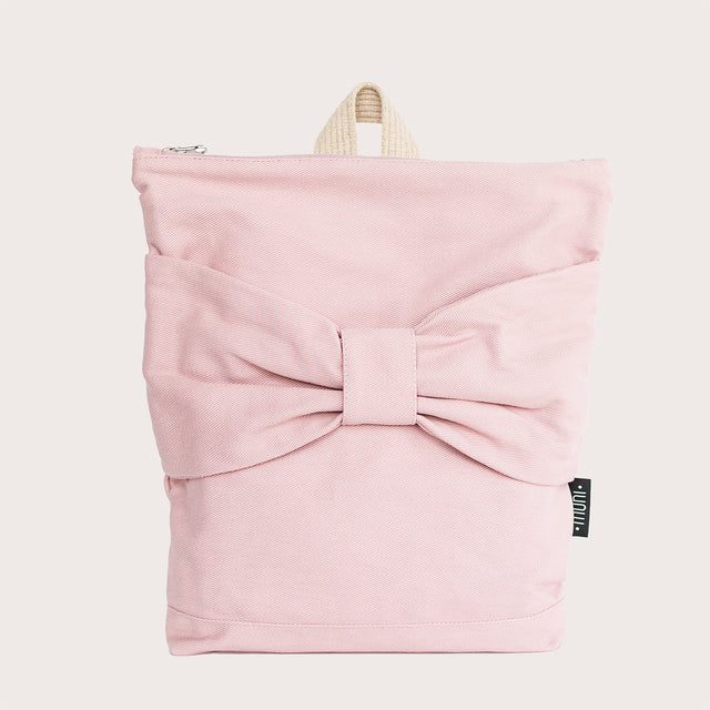 Pink Denim “Bow” Backpack for Kids – Fun & Functional by Muni at www.brixbailey.com