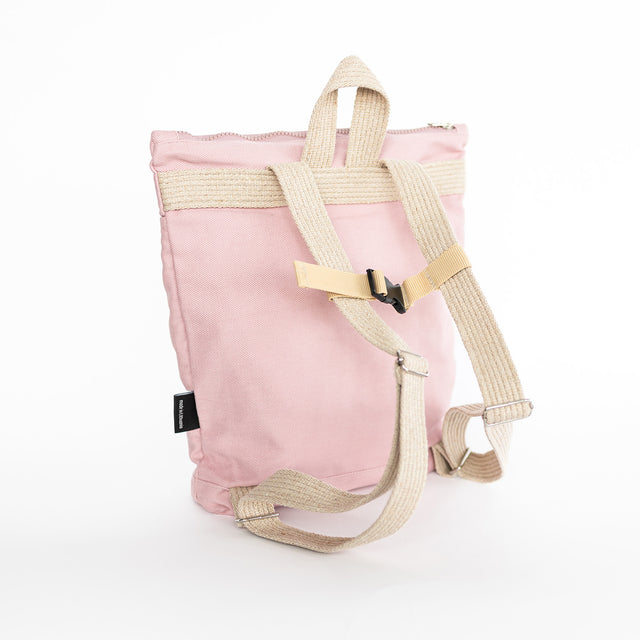 Playful Pink Denim Bow Backpack for Kids – Handmade & Fun by Muni at www.brixbailey.com