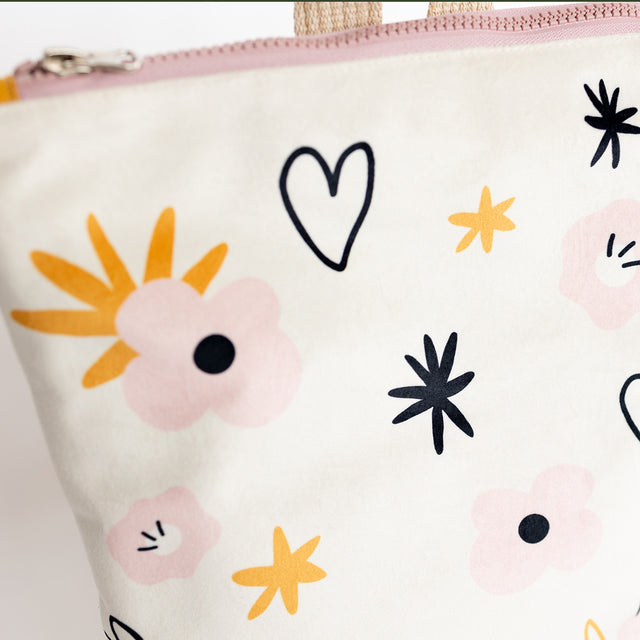 Stylish Velvet Floral Backpack for Girls – Durable & Fun by Muni at www.brixbailey.com