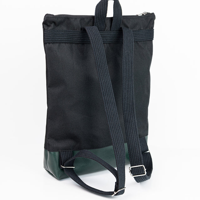 Black & Green Leather Backpack – Stylish & Weather-Resistant by Muni at www.brixbailey.com