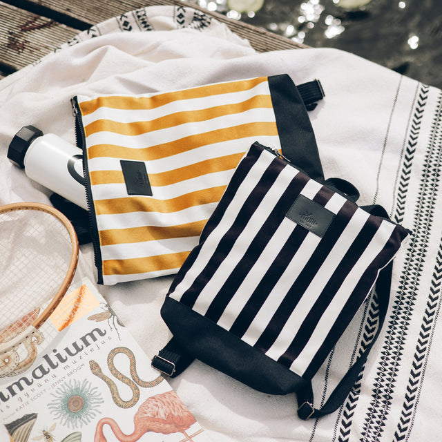 Stylish Striped Backpack – Chic & Durable Design by Muni at brixbailey.com