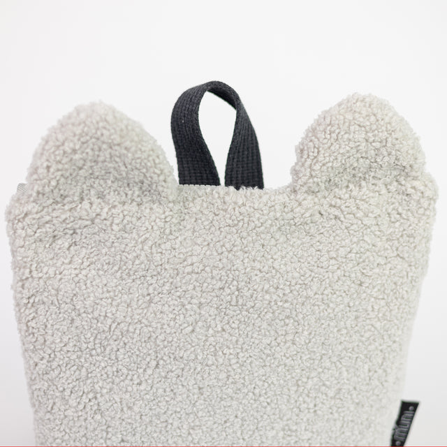 Beige Teddy Backpack for Kids – Eco-Friendly & Playful by Muni at www.brixbailey.com