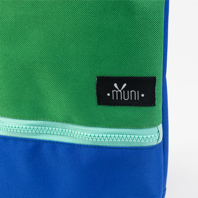 Green+Blue Waterproof Backpack – Perfect for Outdoor Adventures by Muni at brixbailey.com