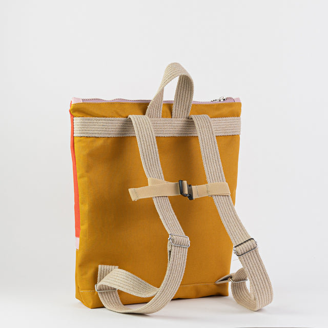 Orange+Yellow Waterproof Backpack – Durable & Stylish for Adventure by Muni at brixbailey.com