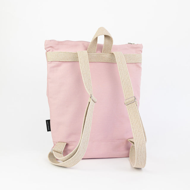 Chic Pink Denim Backpack with Bow – Stylish & Practical by Muni at www.brixbailey.com