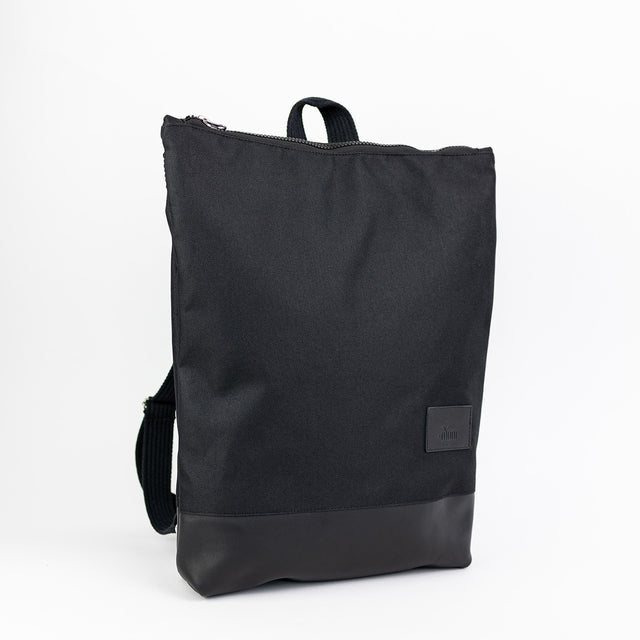 Waterproof Backpack with Black Leather Bottom