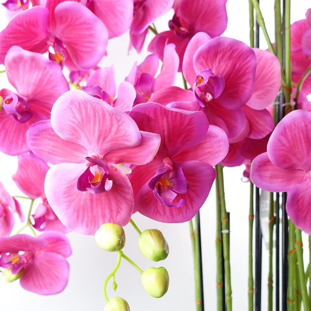 150cm Giant Pink Orchid Plant Artificial 189 Real Touch Flowers