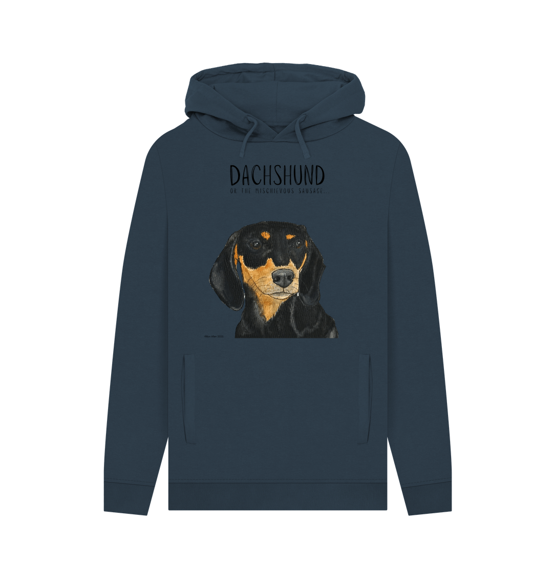 Black & Tan Dachshund Hoodie – Small Legs, Big Attitude!