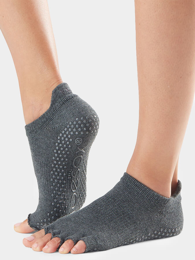 Low Rise Half Toe Yoga Grip Socks for Women