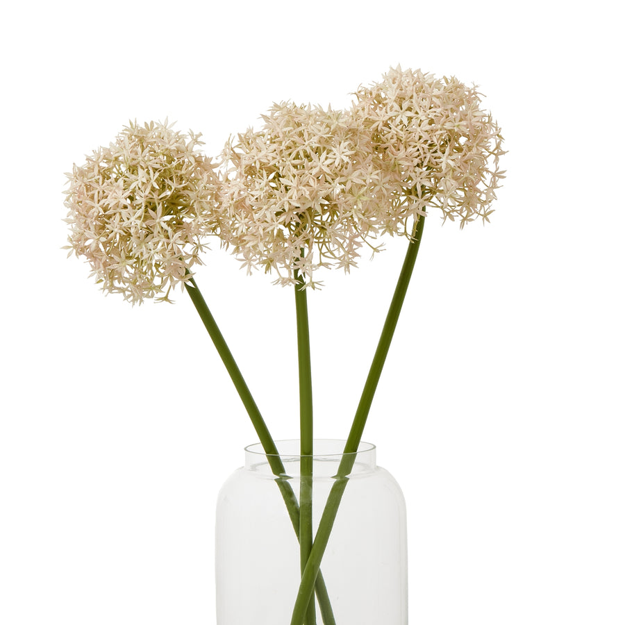 The Pink Medium Allium Stem - Stunning Faux Floral for Elegant Arrangements  by Hill Interiors at www.brixbailey.com