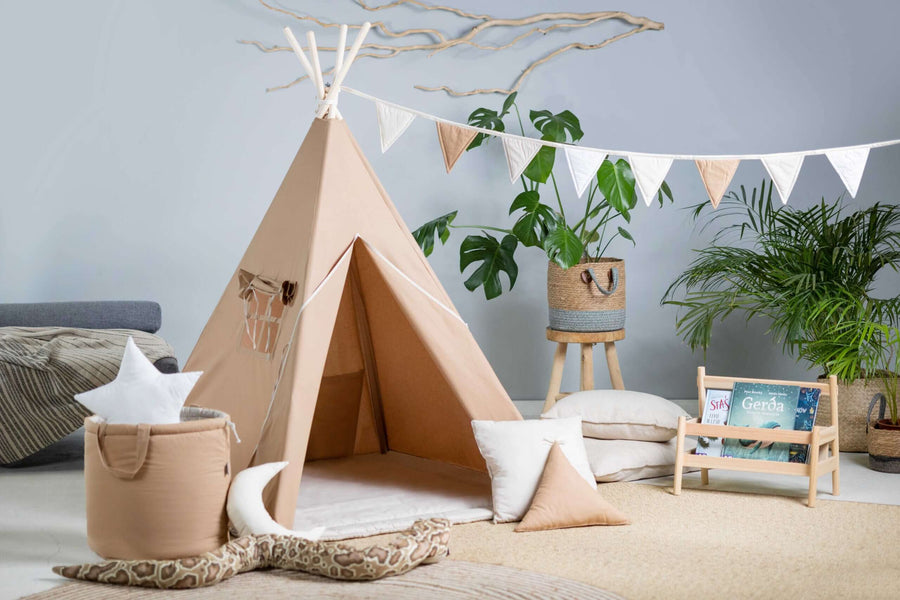 Premium Tipi Tent Set for Kids – Cozy & Imaginative Play Space by Sówka at brixbailey.com