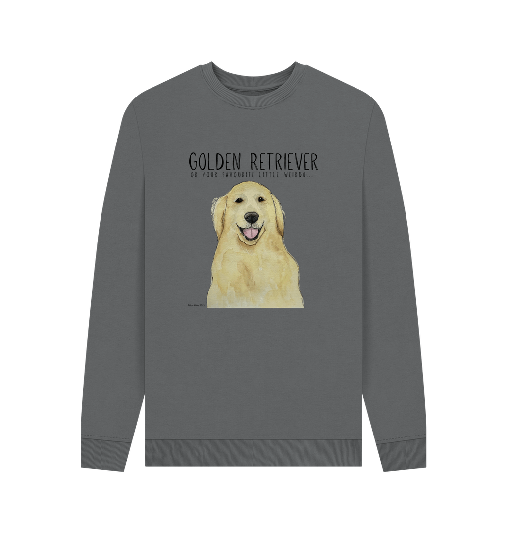 Golden Retriever Vibes: Sustainable Men’s Sweatshirt
