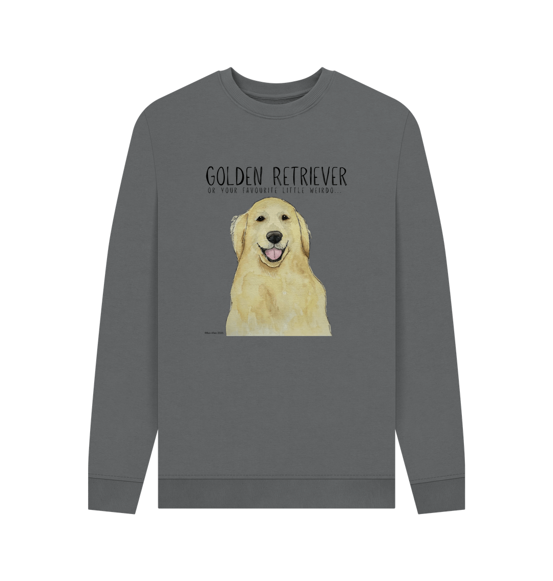 Golden Retriever Vibes: Sustainable Men’s Sweatshirt