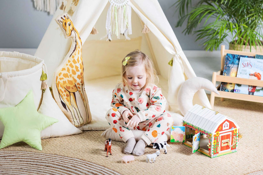 Whimsical Tipi Tent Set – Transformative & Comfortable Play Area by Sówka at brixbailey.com