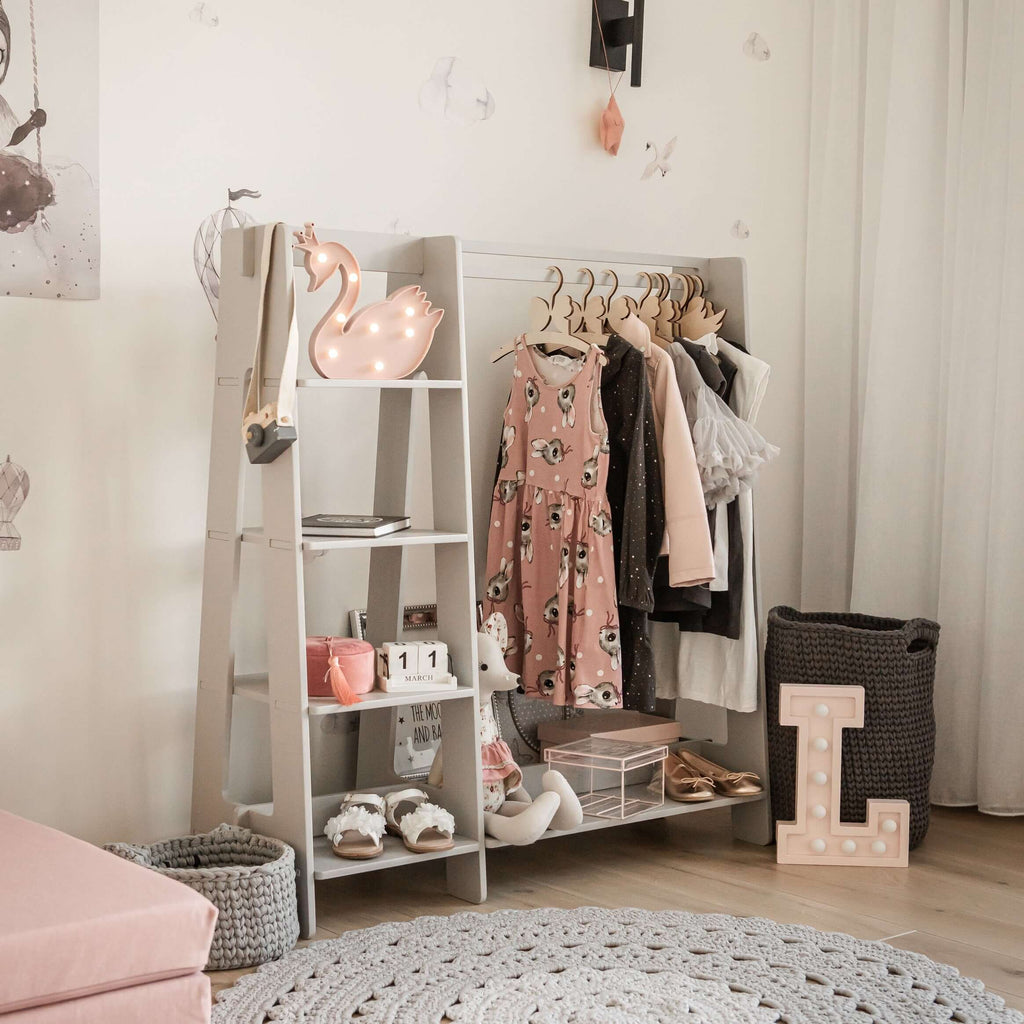 Wooden Toddler Clothing Rack – Montessori Inspired Organizer by Montessori House Bed at www.brixbailey.com
