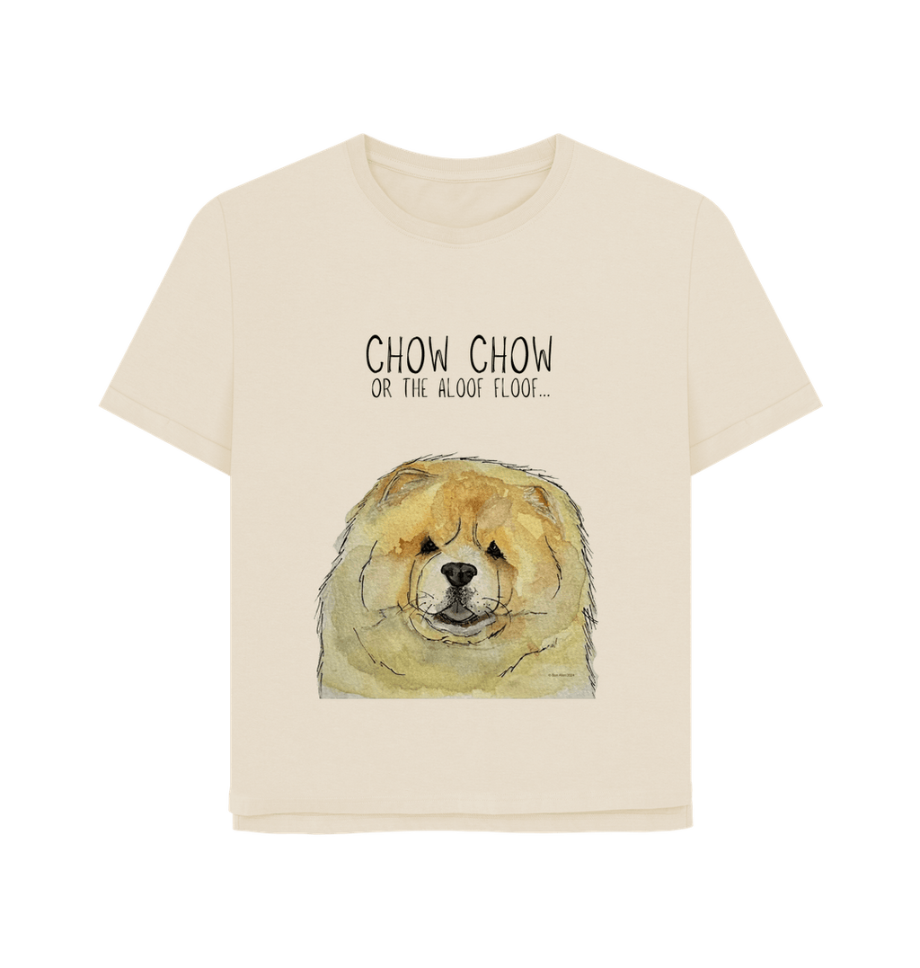 Chow Down in Style: Fawn Chow Chow Relaxed Fit T-Shirt