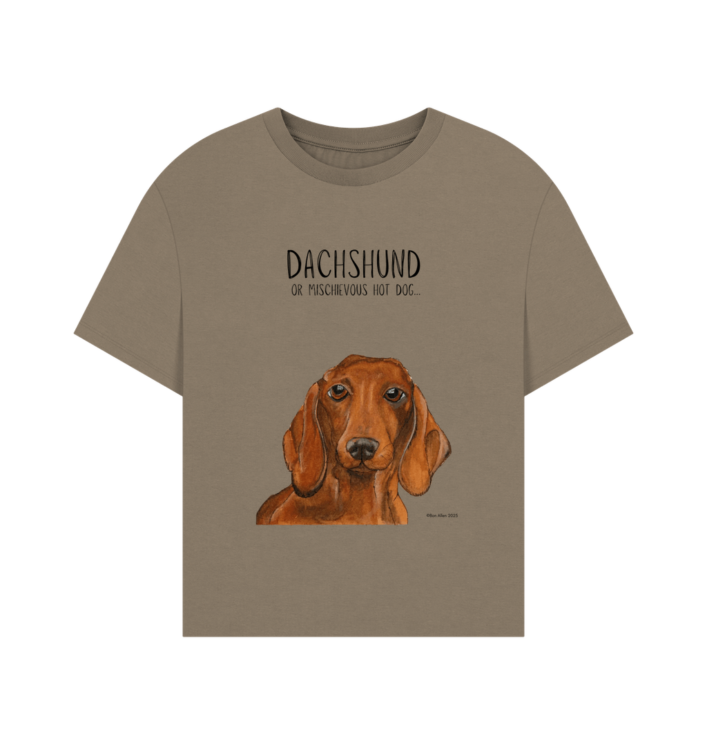 Charming & Cozy: The Dachshund Women's Relaxed Fit T-Shirt