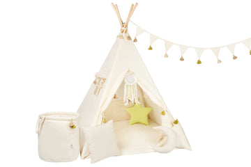 Charming Tipi Tent Set for Kids – Cozy & Imaginative Play Space by Sówka at brixbailey.com