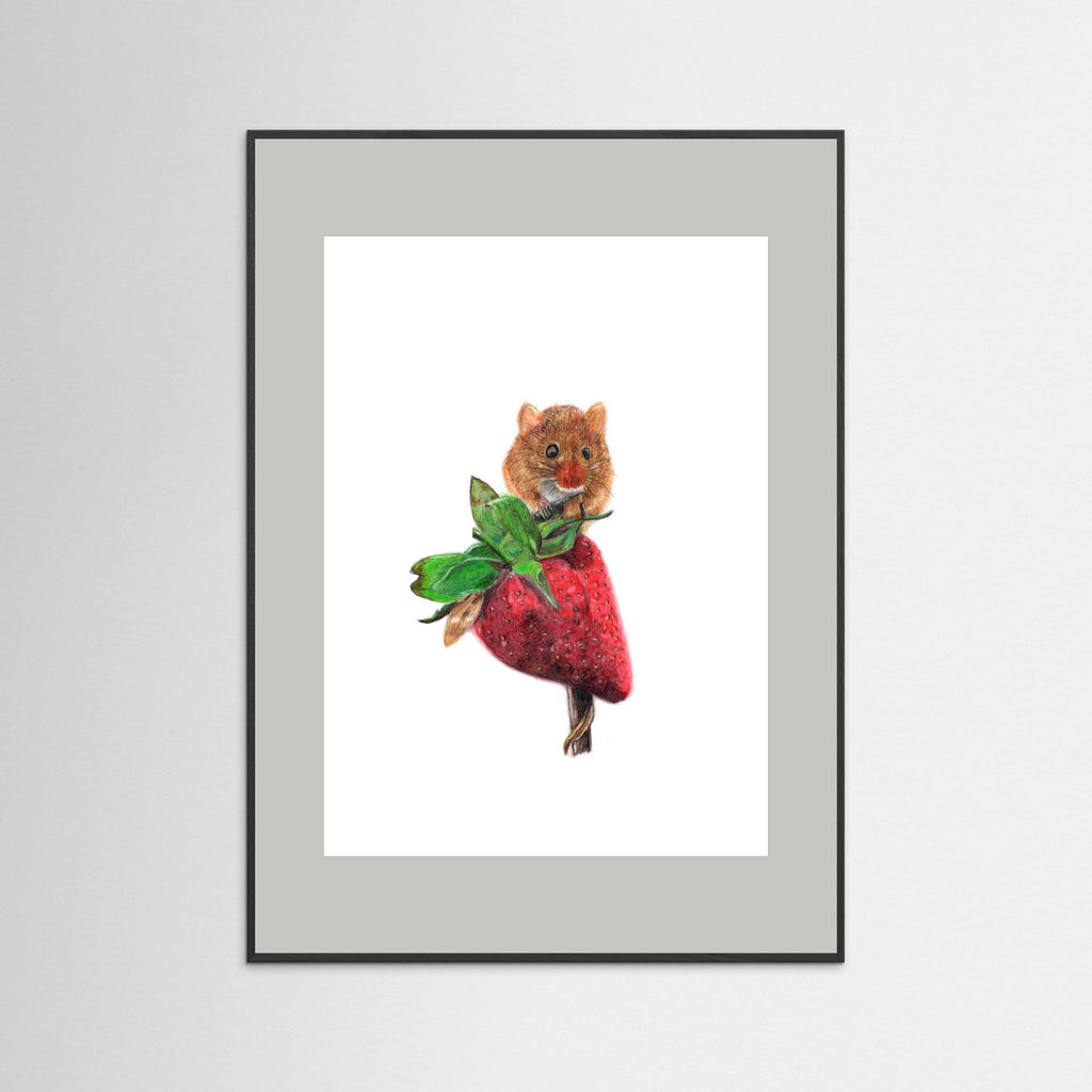 Field Mouse Wildlife Art Print | Wildlife Wall Art for Nature Lovers