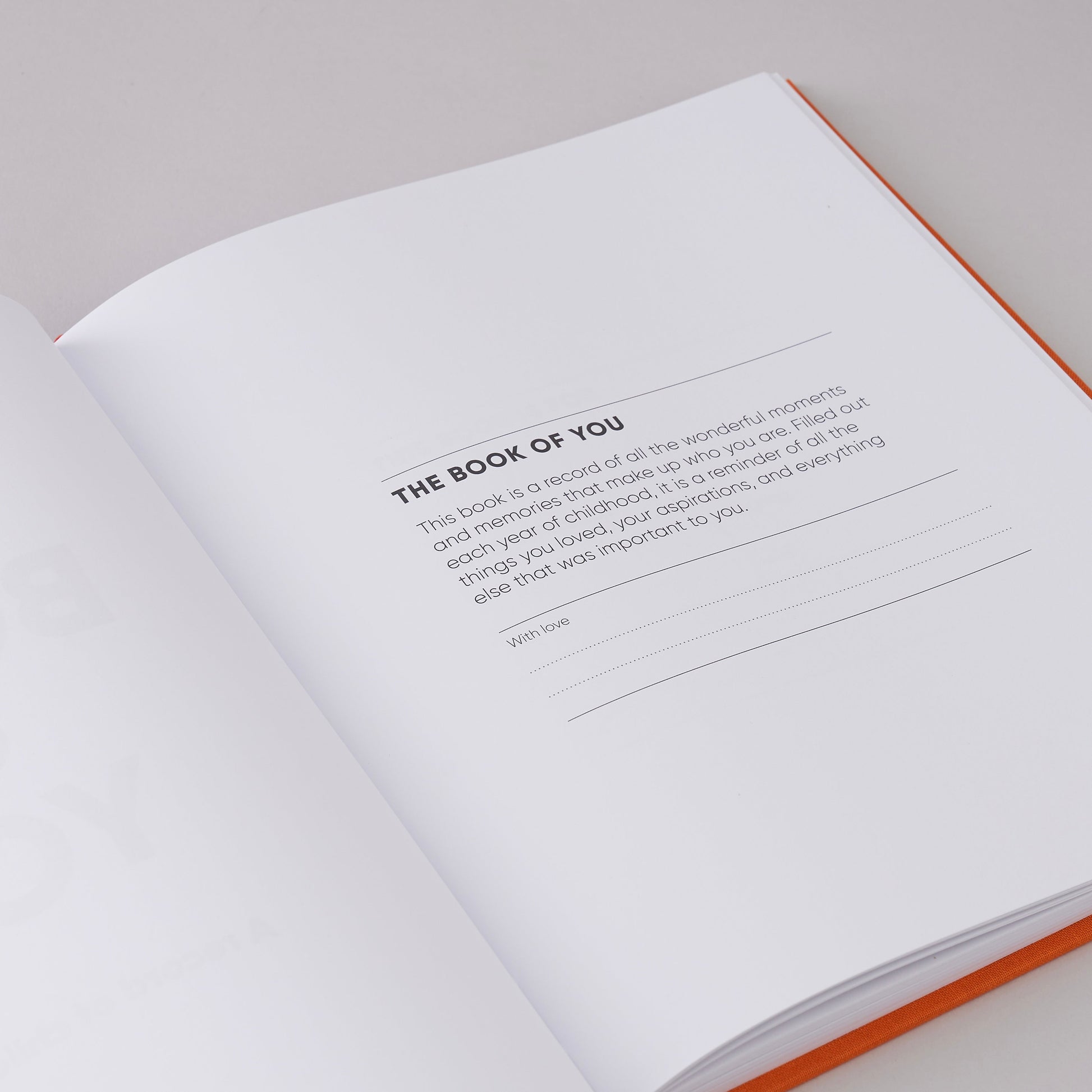 The Book of You: A Record of Childhood