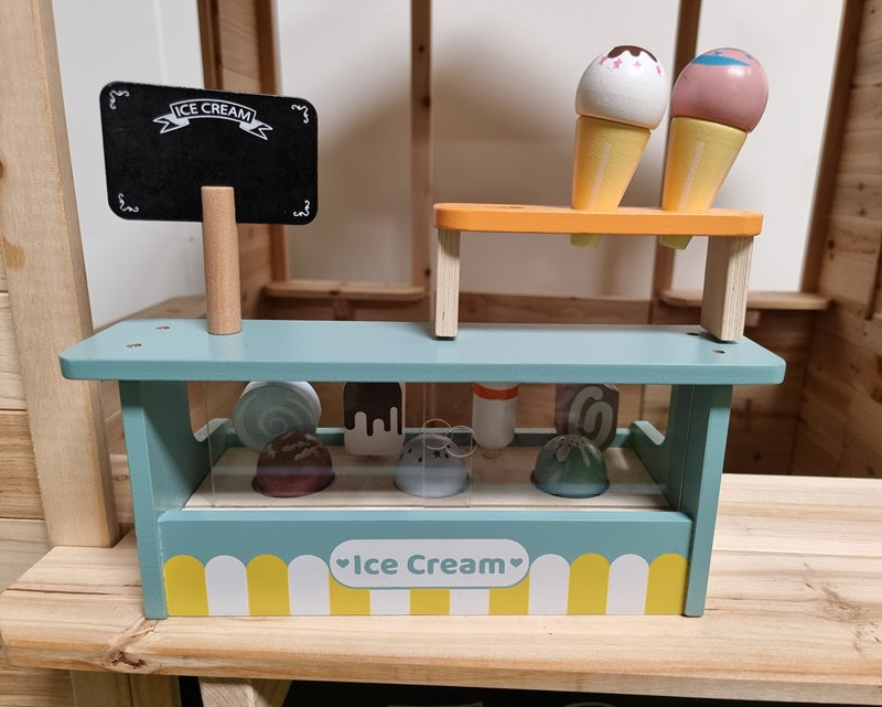 Wooden Ice Cream Shop Play Set