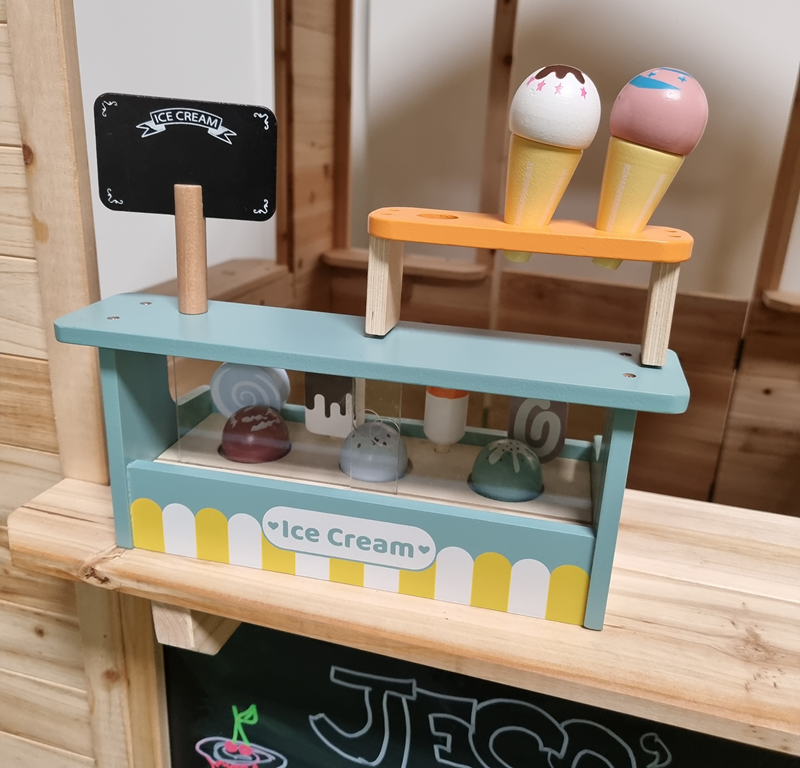 Wooden Ice Cream Shop Play Set
