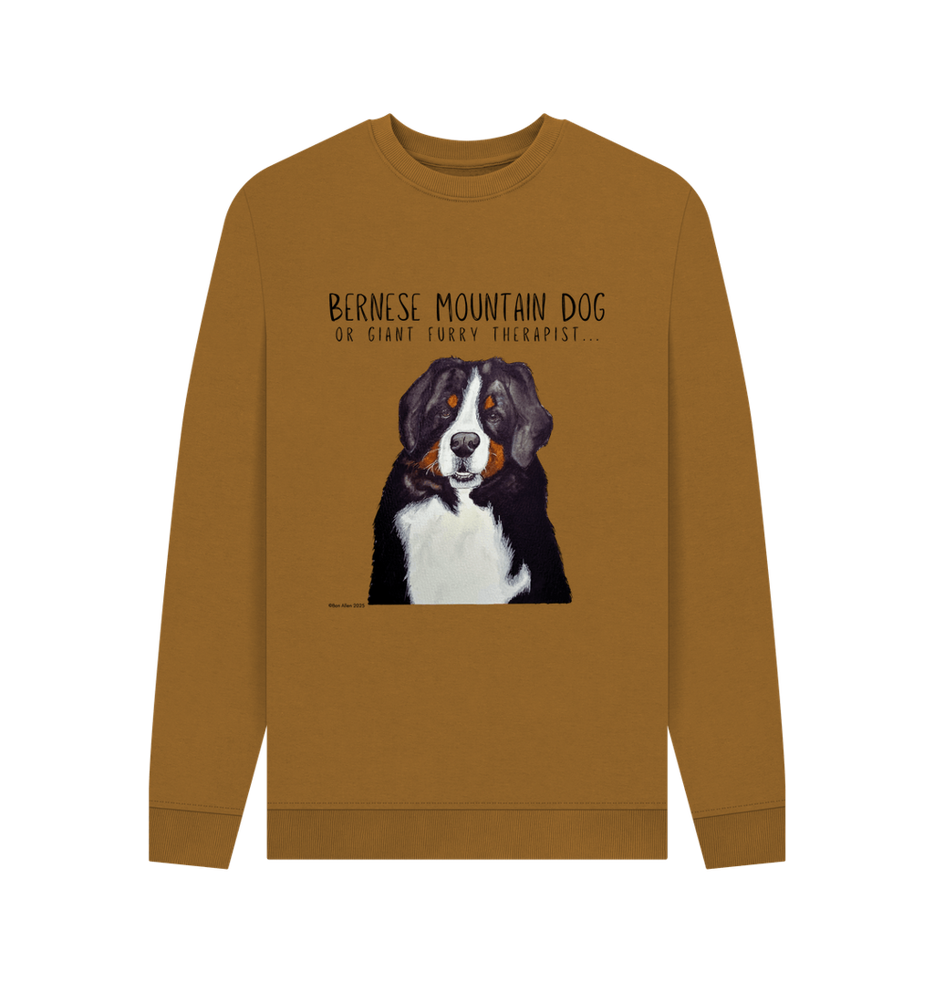 Get Cozy with Your Giant Furry Therapist – Bernese Mountain Dog Sweatshirt!
