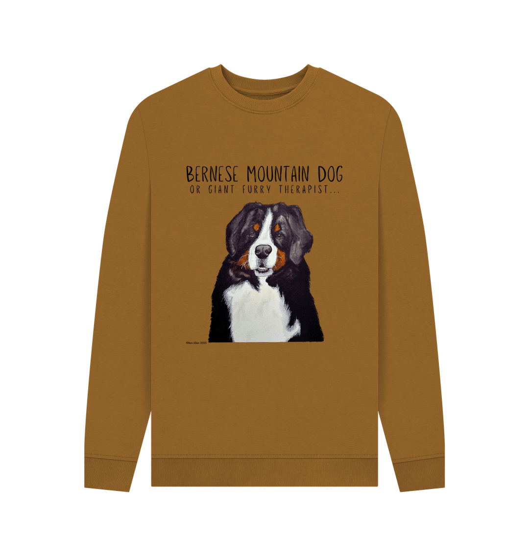 Get Cozy with Your Giant Furry Therapist – Bernese Mountain Dog Sweatshirt!