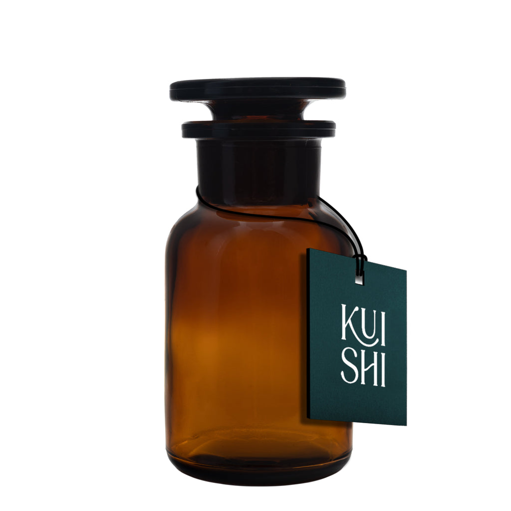 Amber Glass Apothecary Jars