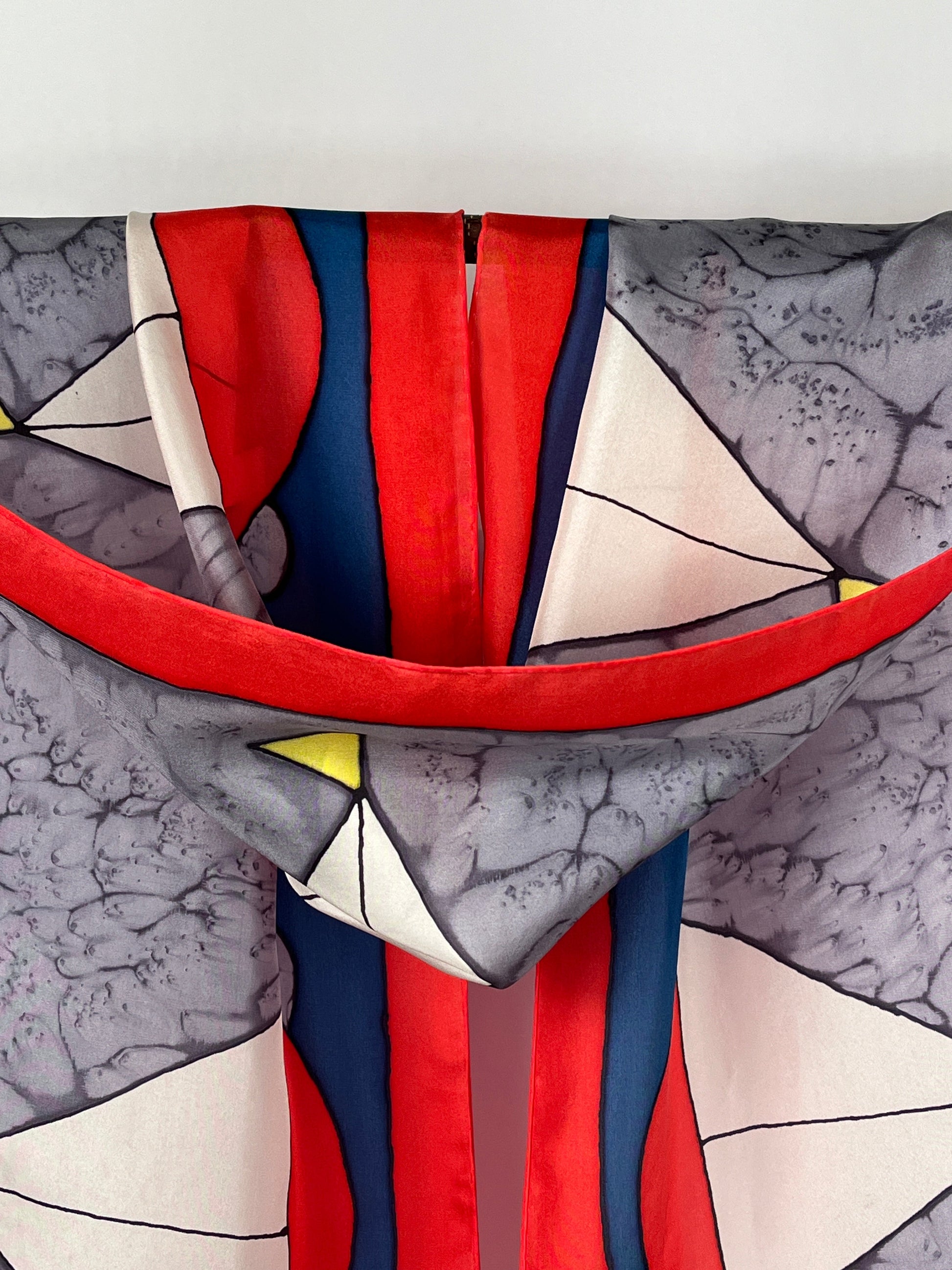 “Ahoy Sailor!” - Hand-dyed Silk Scarf - $140