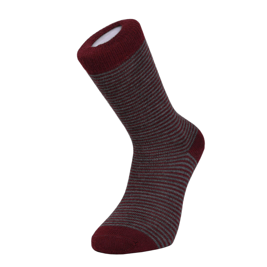 Harewood Fine Stripe Luxury Merino Everyday Socks - 6 Pair Bundle (£14 per pair)
