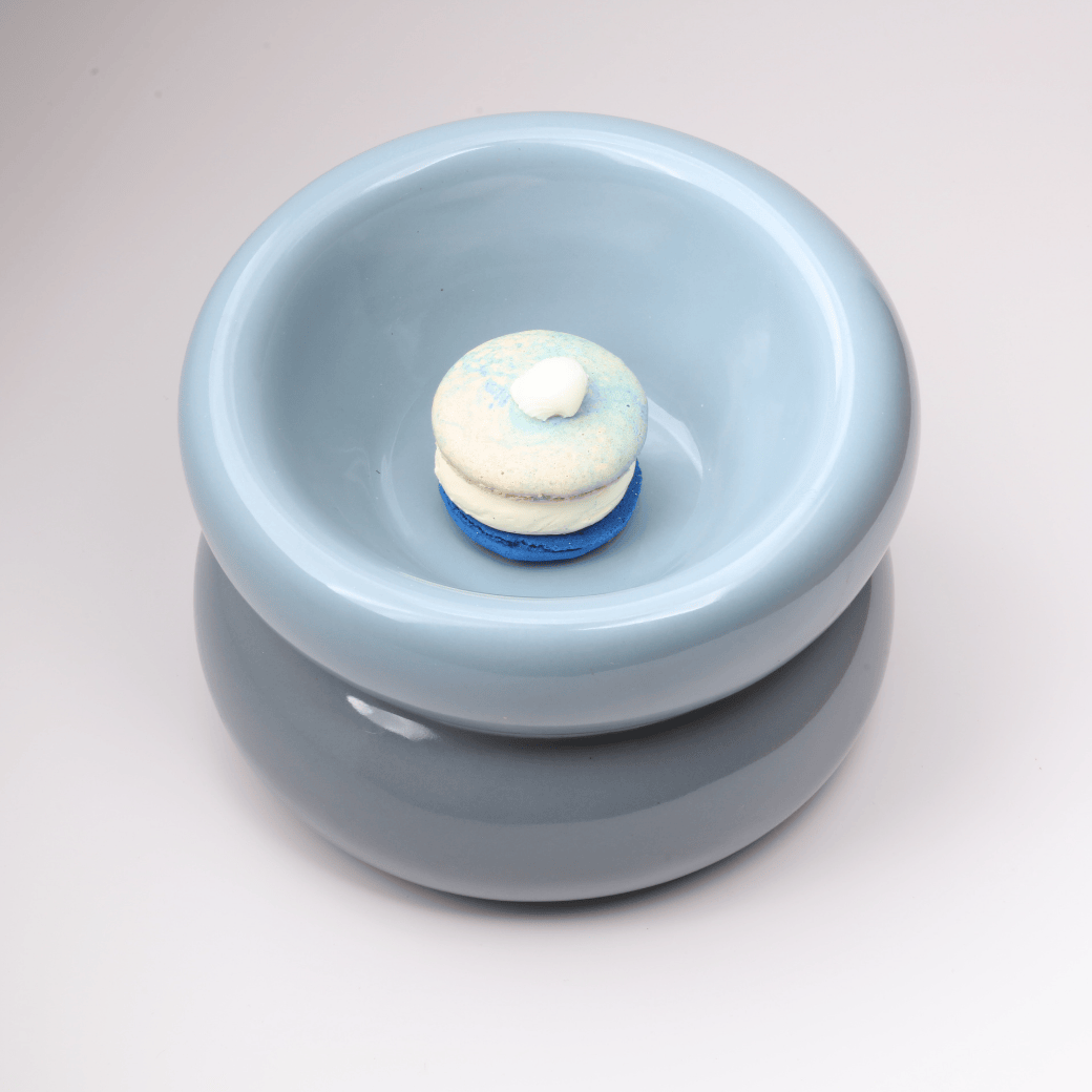 Souffle Pet Bowl in Frozen Blue