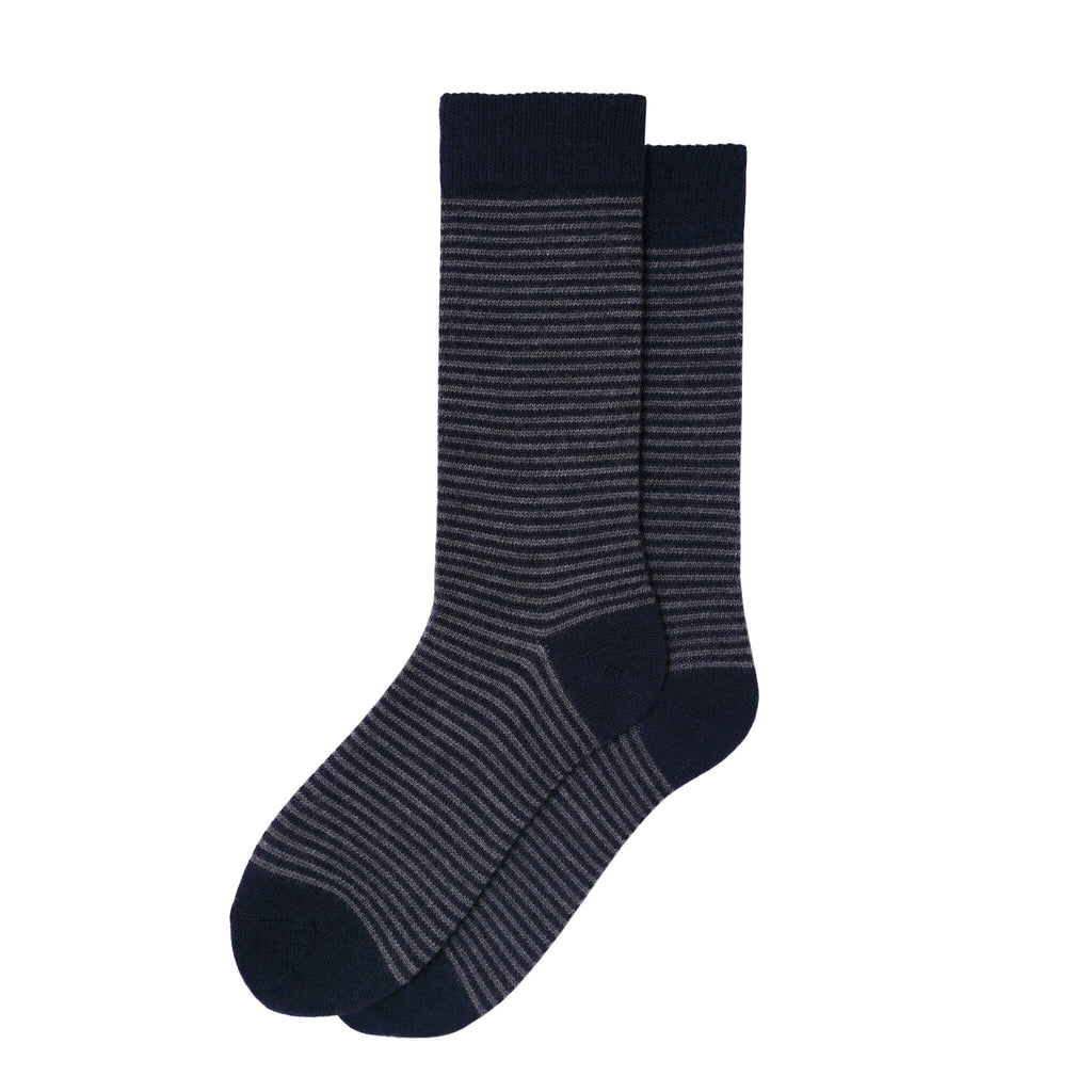 Harewood Fine Stripe Luxury Merino Everyday Socks - 6 Pair Bundle (£14 per pair)