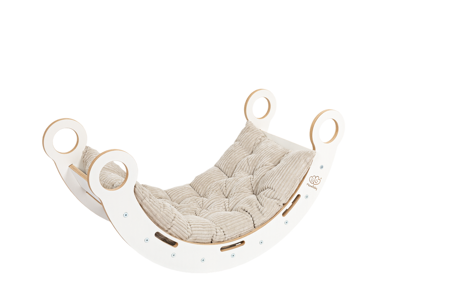 Dream Rocker with Pillow, Slide & Ladder – Montessori Inspired Play by MeowBaby at www.brixbailey.com