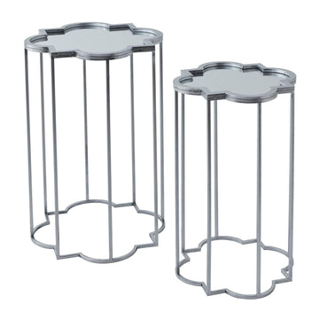 Pair of silver mirrored side tables with metal frame, 55x55cm, modern home decor accent  

**  
- **Keywords included:** mirrored side tables, metal frame, modern home decor  
- **Clear description:** Describes quantity, color, material, size, and purpose  
- **SEO & accessibility optimized:** Concise yet informative for shoppers and screen readers by Sostter at brixbailey.com