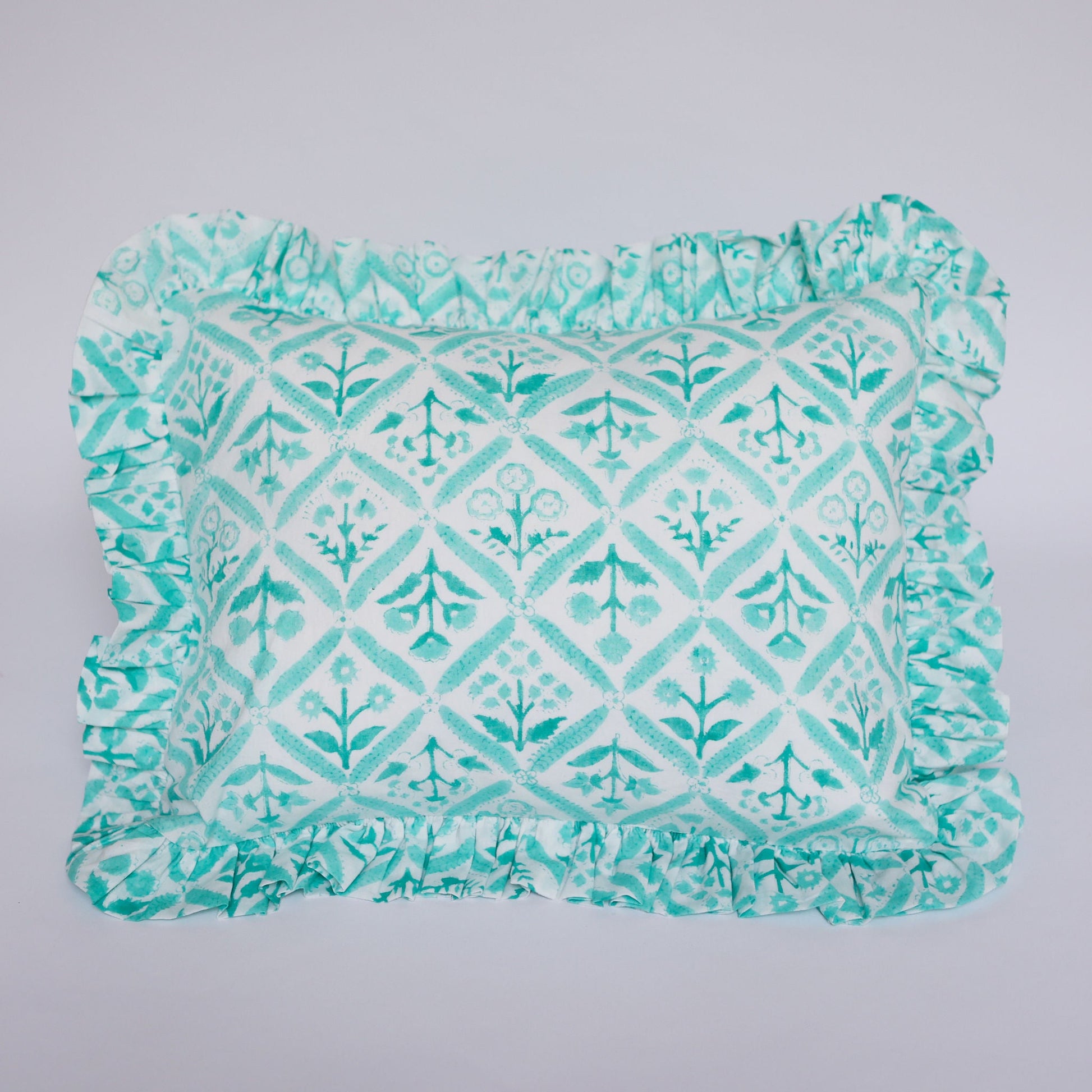 Green Trellis Cushion Cover 30cm x 50cm