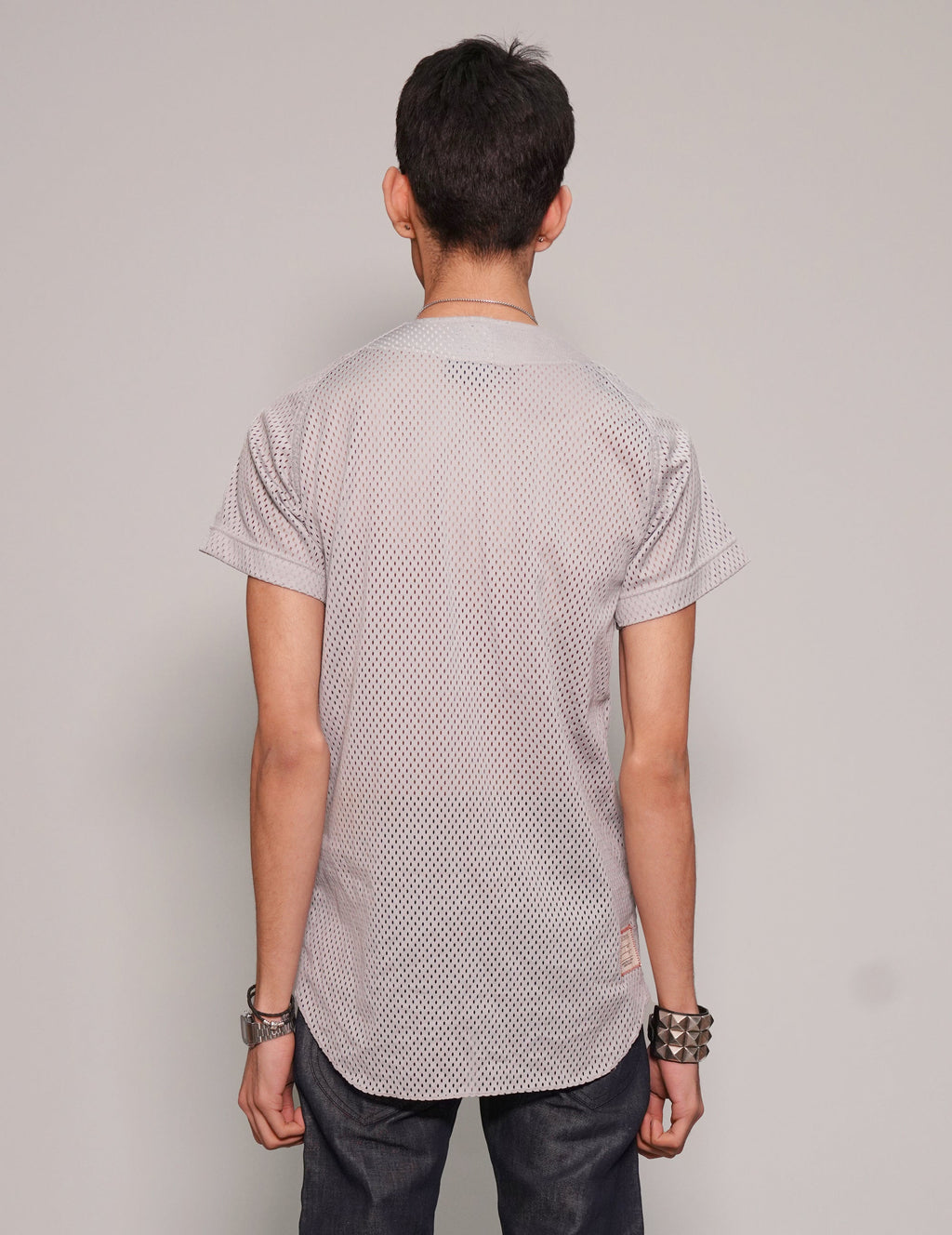 Vintage Grey Baseball Jersey