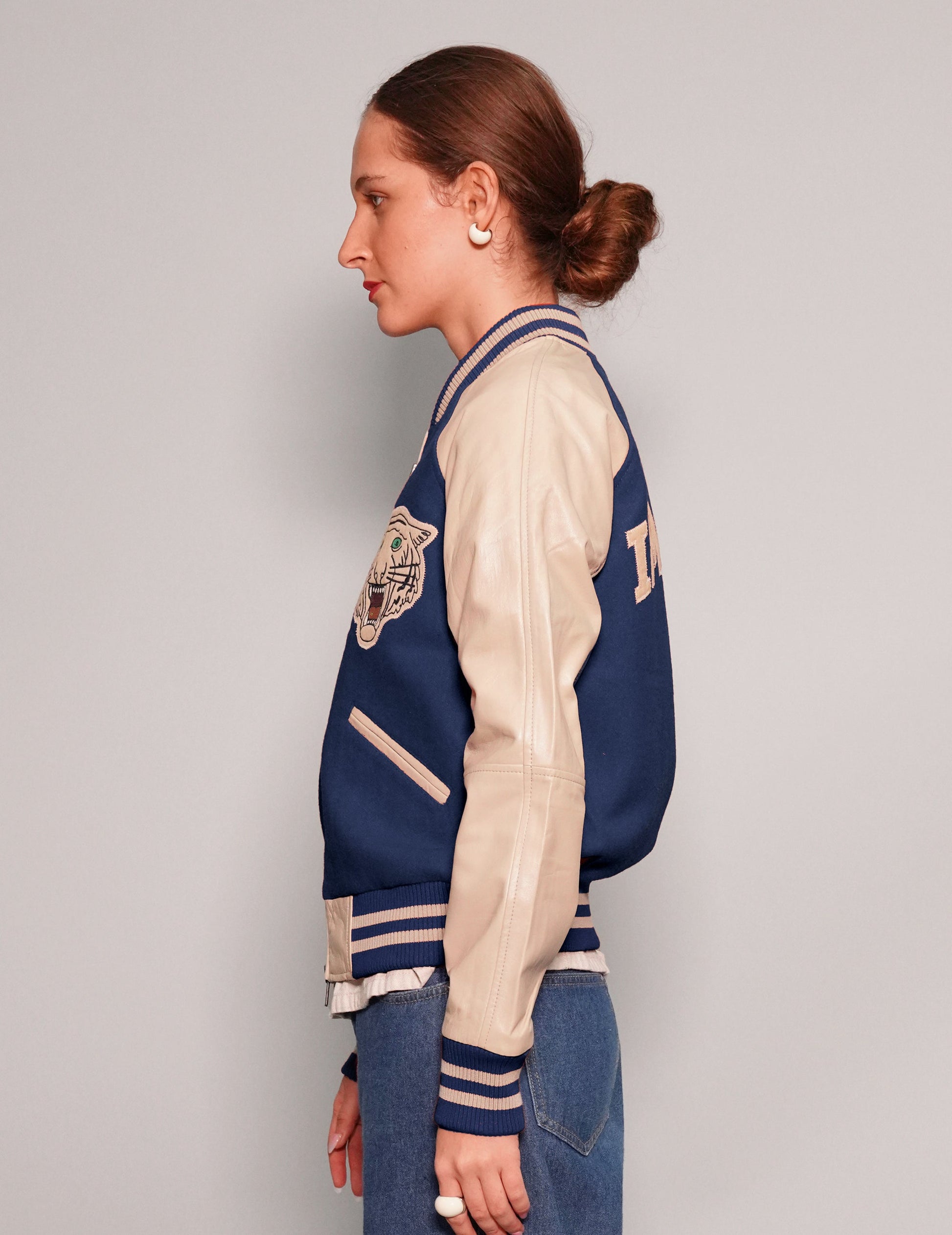 IMMORTAL Varsity Bomber Jacket - Blue